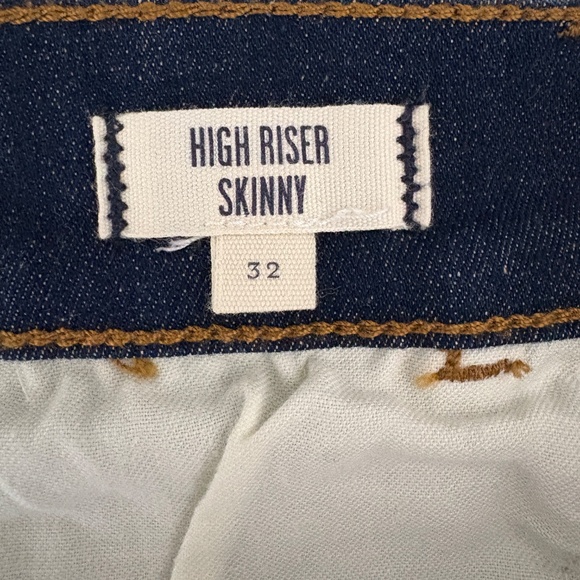 Madewell High Riser Skinny - Dark Wash, 32 - Picture 6 of 7
